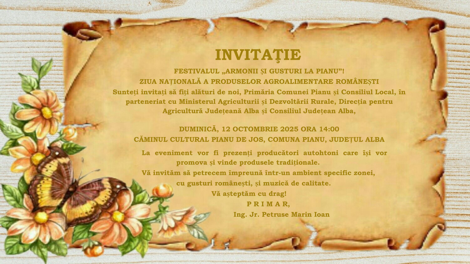 INVITAȚIE