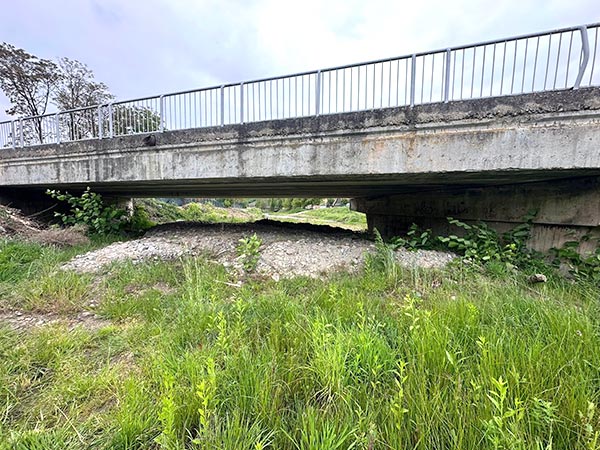 Lucrari decolmatare pod Pianu de sus